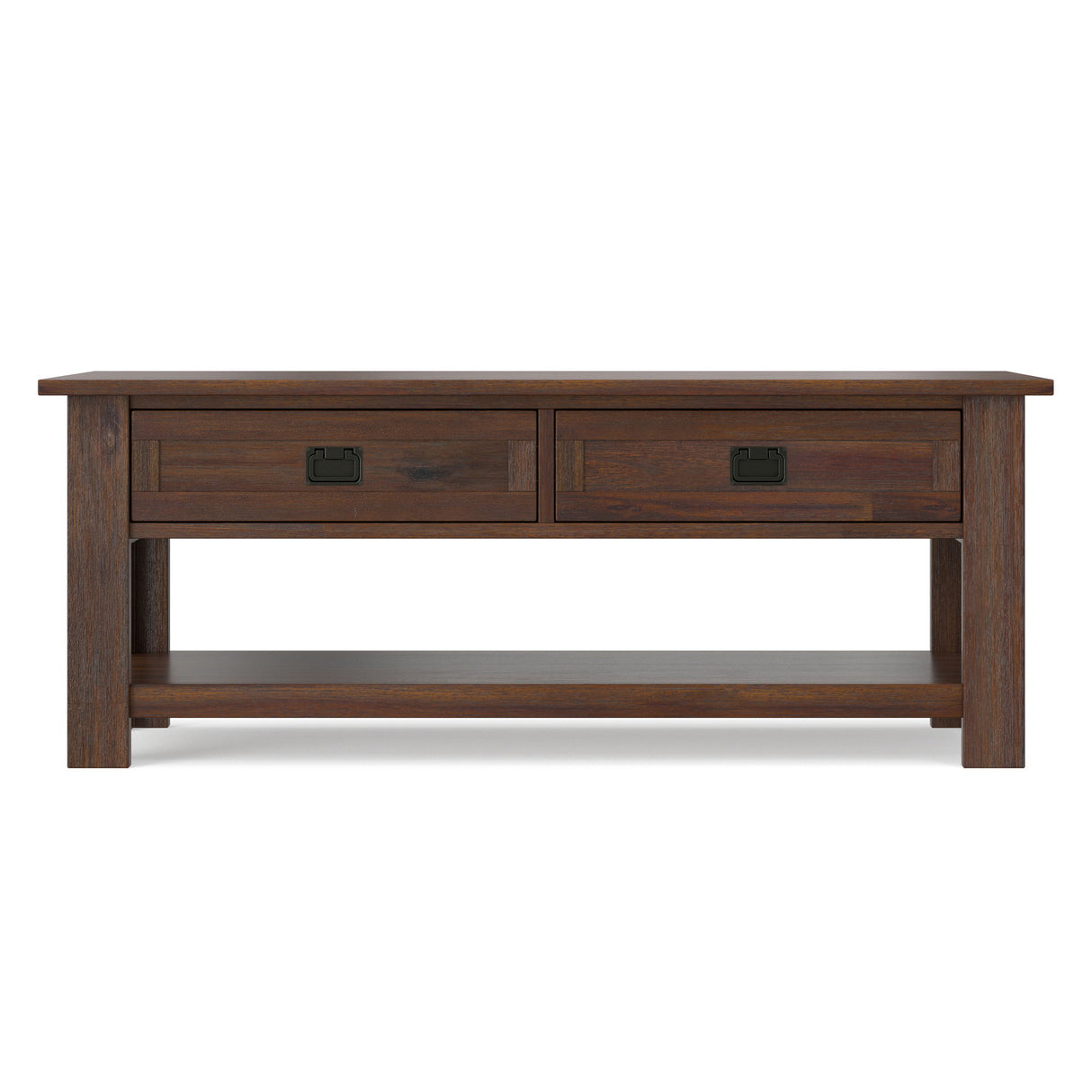 Monroe - Rectangular Coffee Table With Drawers - Brown