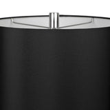 Diana - Contemporary Table Lamp (Set of 2) - Polished Nickel / Black Satin