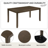 Dining Table Set With Upholstered Chairs, Rectangular Dining Table Set