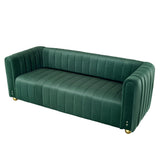 Sofa With Vertical Stripes & Accents