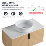 Wall Mounted Bathroom Vanity With Art Sink