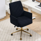 Ergonomic Mid-Back Office Chair With Striped Fabric
