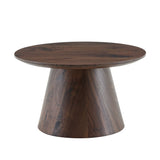 Circular Coffee Table With Adjustable Feet