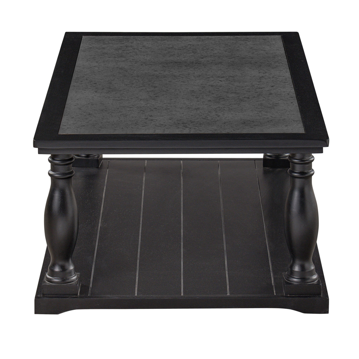 Farmhouse Rectangular Coffee Table With 2 Tiers