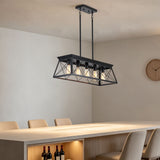 Chandelier Pendant Light For Dining Room Kitchen, 5 Light Fixture With Adjustable Height