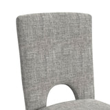 Oregon - Fabric Counter Side Chair (Set of 2) - Gray / Black
