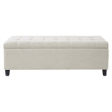 Upholstered Storage Ottoman Bench