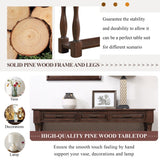 Console Table With 3 Drawers And 1 Bottom Shelf For Entryway - Espresso