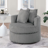 Swivel Upholstered Accent Chair For Living Room