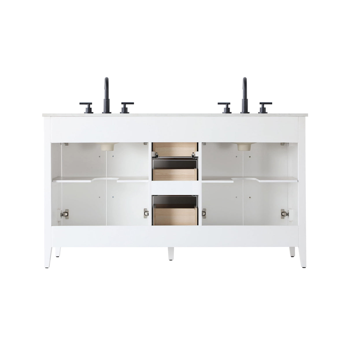 Elegant Lighting Millie Free Standing Vanity Set - White