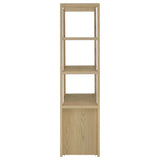Susac - 3 Shelf Media Tower With Tall Pier Cabinet - Light Oak
