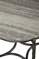 Stonewall - End Table - Silver / Black