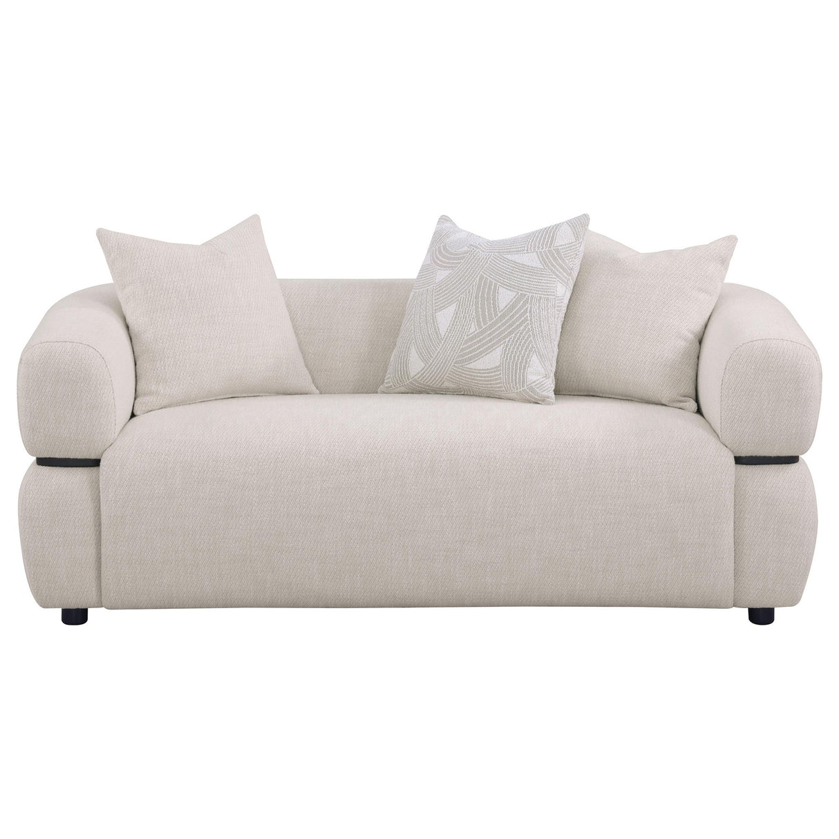 Ramsay - Round Arm Loveseat - Beige