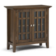 Bedford - Low Storage Media Cabinet - Rustic Natural Aged Brown - Accent Cabinets - Alpine Outlets