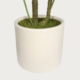 30'' Artificial Tropical Alocasia Leaf Plant With White Pot 2pc/set