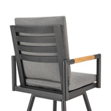 Crown - Outdoor Patio Swivel Bar Stool Set