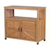 Patio Bar Table Set With Storage