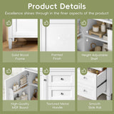 Bathroom Vanity With Top Sink, 2 Drawers, Tip Out Drawer