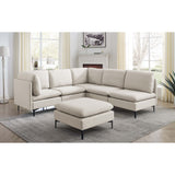 Upholstered Modular Sectional & Tall Legs