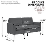 Upholstered Sofa Loveseat For Living Room