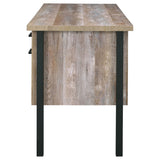 Azura - 4 Drawer Office Desk - Oak