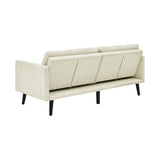 Easy Convert Futon Sofa With Tufted Back And Seat