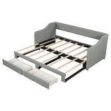 Upholstered Daybed With 2 Drawers