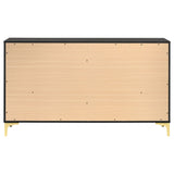 Lexie - 6 Drawer Rectangular Dresser - Black