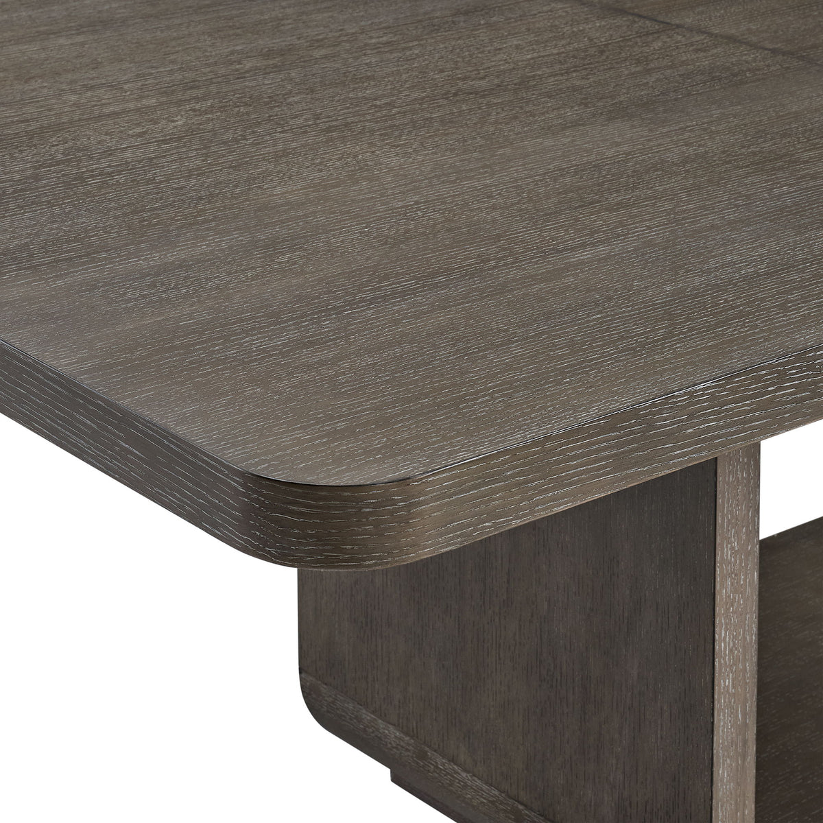 Hollywood Park - Rectangular Dining Table With Leaf - Dark Gray