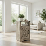 Farmhouse Nightstand, Charging Station & Storage