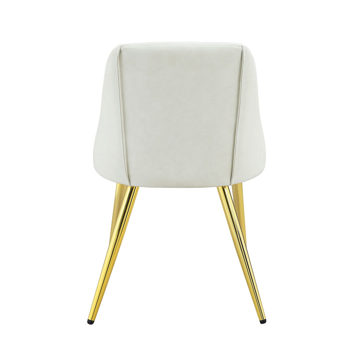 Gaines - Synthetic Leather Side Chair (Set of 2) - White - Chair Sets - Alpine Outlets
