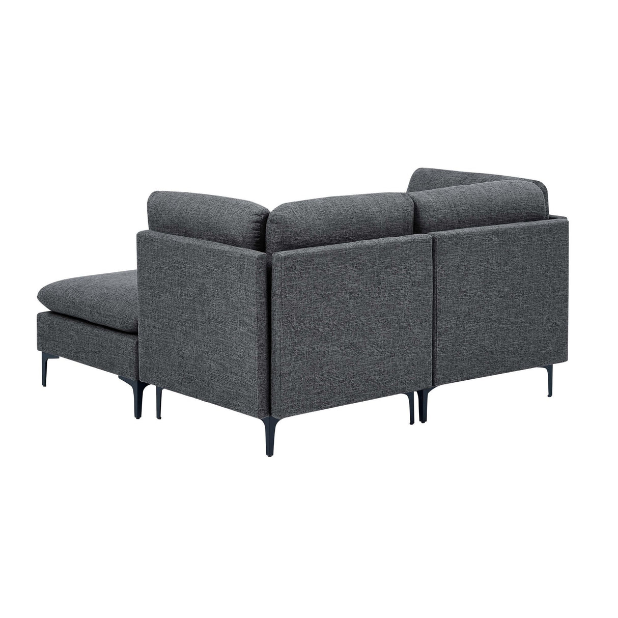 Upholstered Modular Sectional & Tall Legs