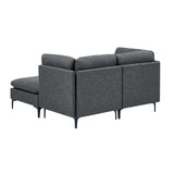 Upholstered Modular Sectional & Tall Legs