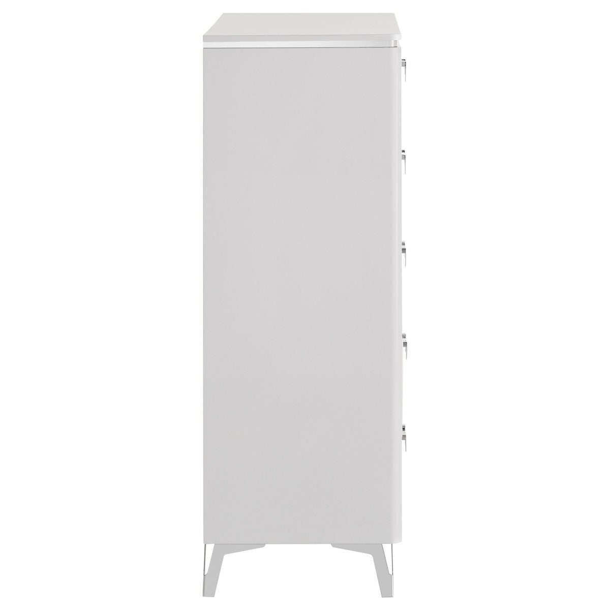 Buckley - 5 Drawer Chest - Gloss White