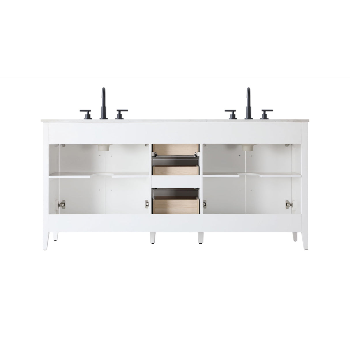 Elegant Lighting Millie Free Standing Vanity Set - White