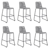 Shasta - 26" Outdoor Metal And Rope Stackable Barstool