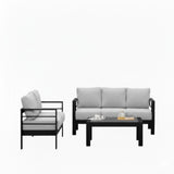 Outdoor Patio Set, All-Weather With Thick Cushions