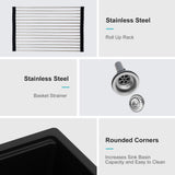 Quartz Kitchen Sink, Composite Workstation, Undermount