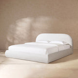 Archie Puffy Grounded - Upholstered Platform Bed