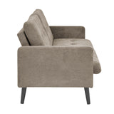 Easy Convert Futon Sofa With Tufted Back And Seat