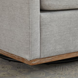 Square Upholstered Swivel Accent Chair