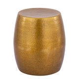 Et-201 - Oval End Table - Gold