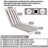 Outdoor Lounge Chair Cushion Replacement Patio Funiture Seat Cushion Chaise Lounge Cushion