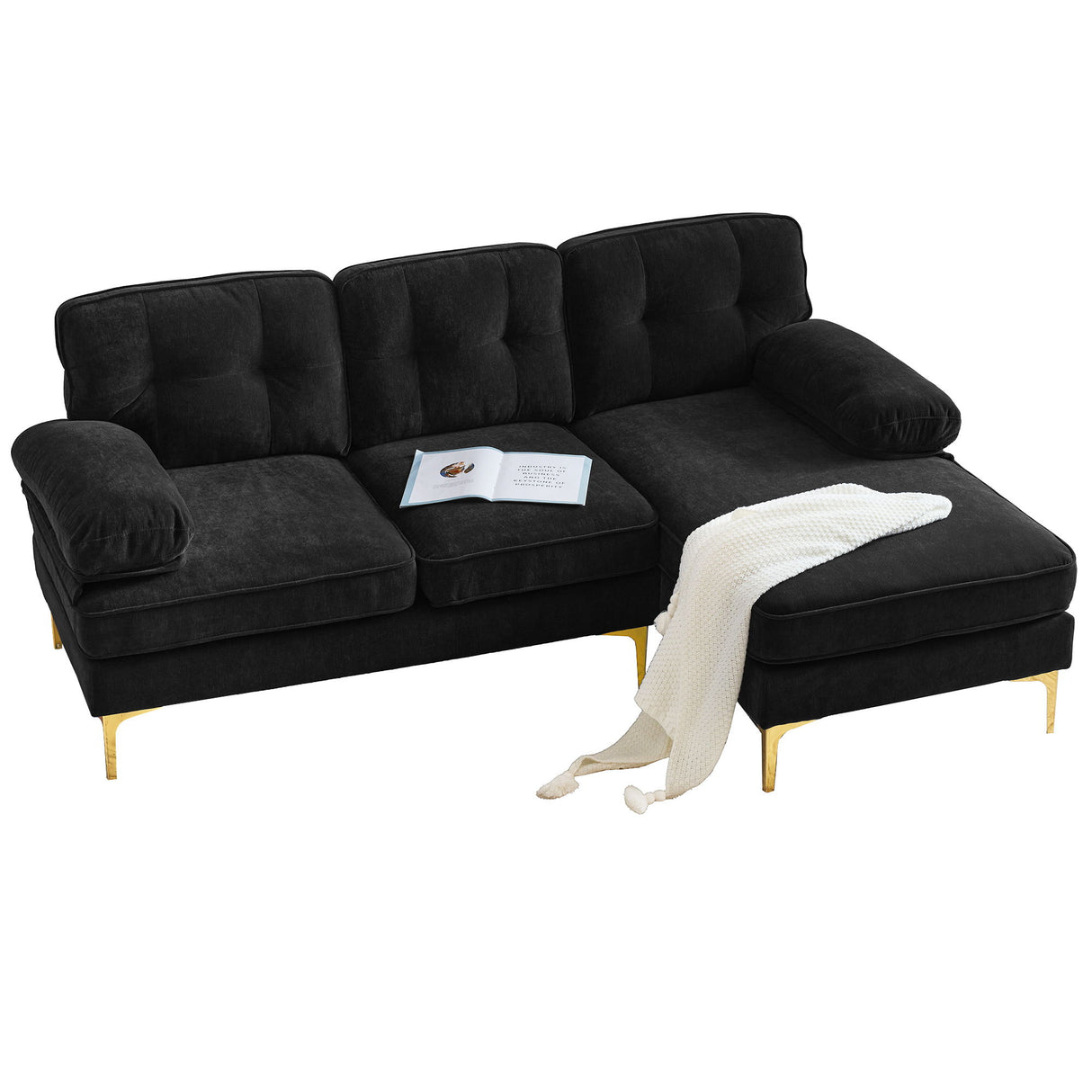 Modern L Shaped Sectional Sofa For Living Room
