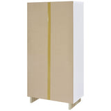 Geilys - 8 Shelf Bookcase With Arch Details - White