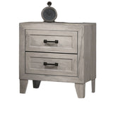 Nightstand, Bedside Table - White Washed