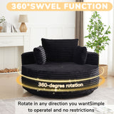 Swivel Chair With 360° Rotation For Living Room