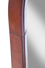 Homer - Oval Mirror - Dark Brown