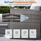 Modern Patio Set With Table And Cushions
