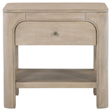 Flores - 1 Drawer Nightstand With Dual USB Ports - Mango Color